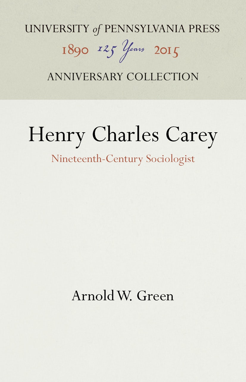 Book cover image for Henry Charles Carey ISBN: 9781512816402